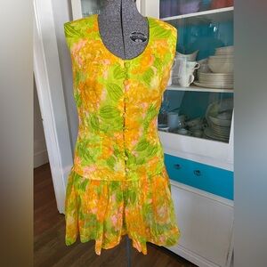 1960s psychedelic mini dress